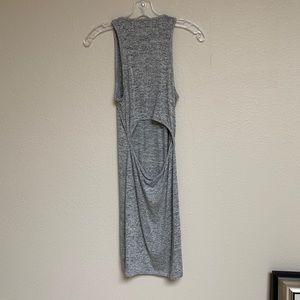 Abercrombie & Fitch gray cutout back dress M